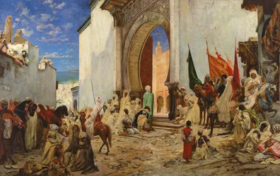 Wejście szarifa z Ouezzane do meczetu, 1876